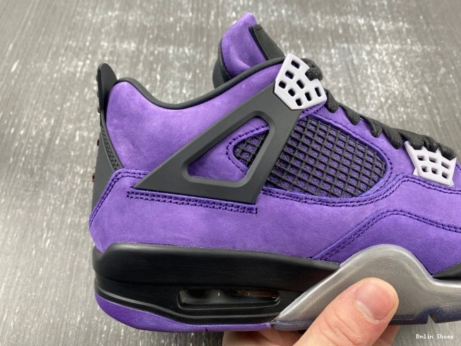 Bmlin Shoes Scott 4 Jordan x Purple Suede Travis Air 0819